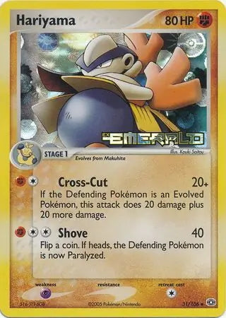 EX Emerald Hariyama #31/106 reverse holo